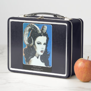 'Temptation in the Magick' Painting on a  Metal Lunch Box