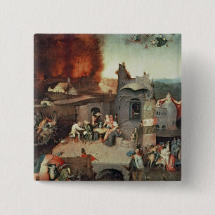 Temptation of Saint Anthony, c.1500 15 Cm Square Badge