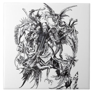 Temptation of Saint Anthony the Great Ceramic Tile