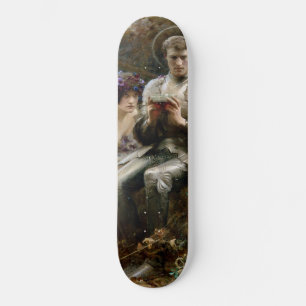 Temptation of Sir Percival (Medieval Knight) Skateboard