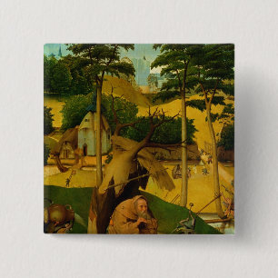 Temptation of St. Anthony, 1490 15 Cm Square Badge
