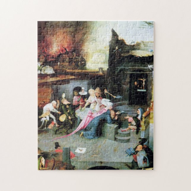 Temptation Of St Anthony By Hieronymus Bosch Jigsaw Puzzle (Vertical)