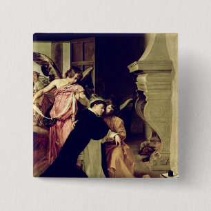 Temptation of St.Thomas Aquinas 15 Cm Square Badge
