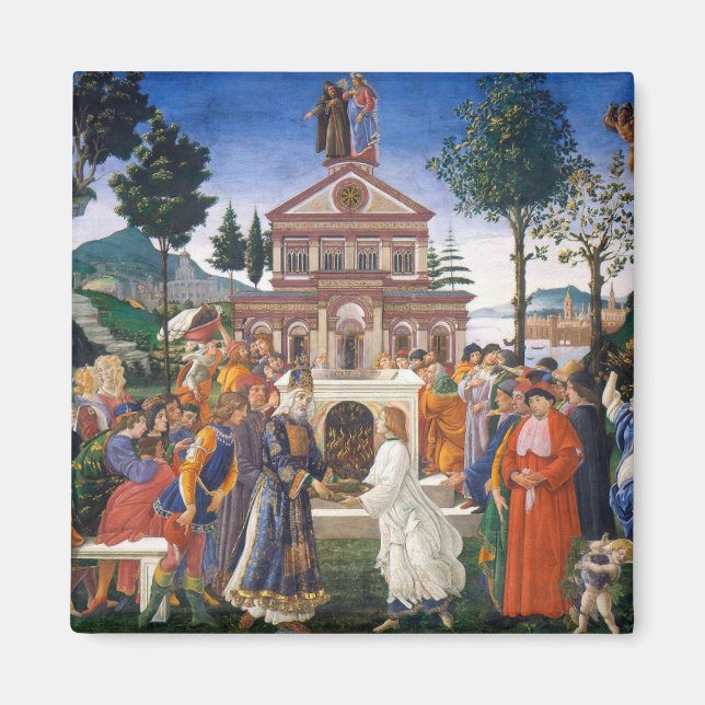 Temptations of Christ, Sandro Botticelli Magnet (Front)
