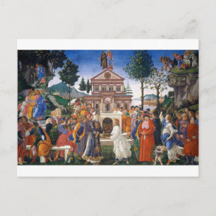 Temptations of Christ, Sandro Botticelli Postcard