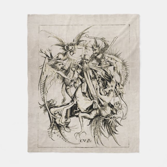 Temptations of St Anthony Fleece Blanket (Front)