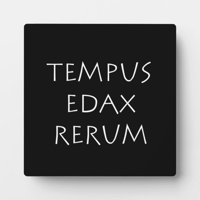 Tempus edax rerum plaque (Front)