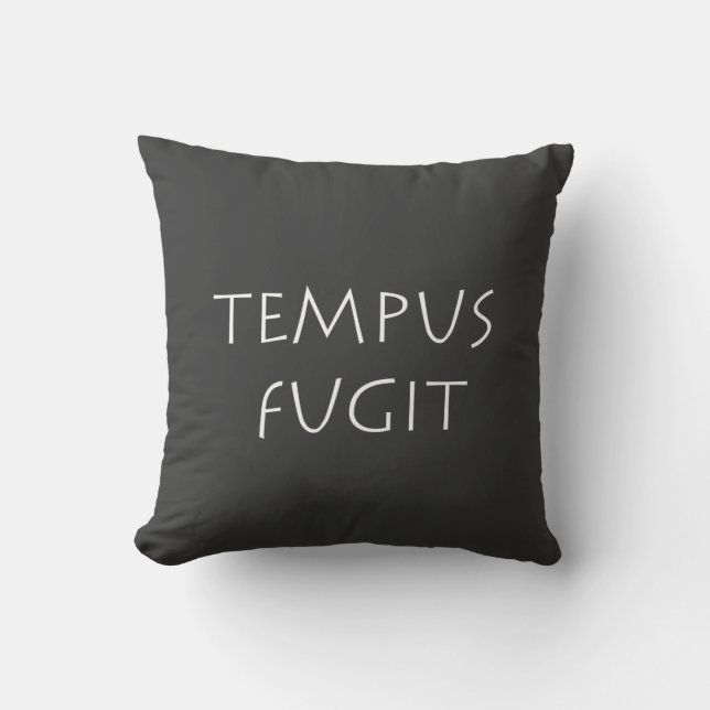 Tempus fugit cushion (Front)
