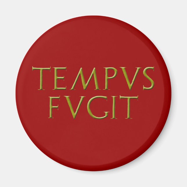 Tempus Fugit Magnet (Front)