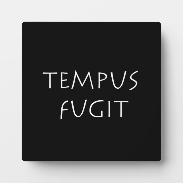 Tempus fugit plaque (Front)