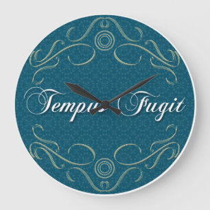 Tempus Fugit Round Clock
