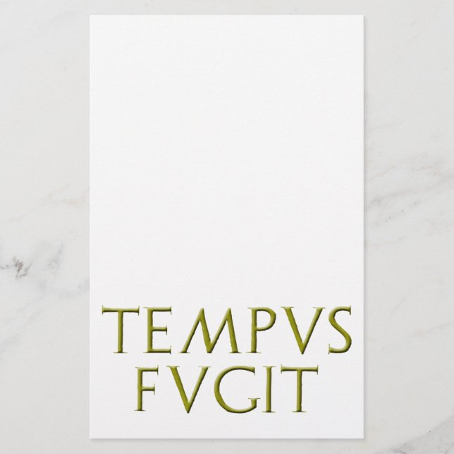 Tempus Fugit Stationery (Front)