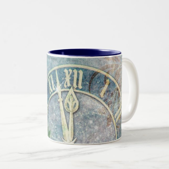 Tempus Fugit Two-Tone Coffee Mug (Front Right)