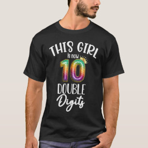 Ten Birthday Double Digits 10th Birthday Outfit Te T-Shirt