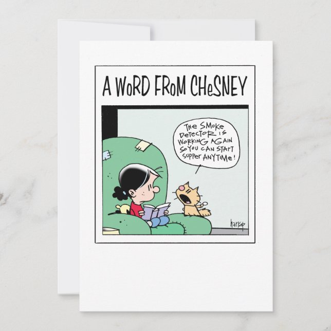 TEN CATS - A Word from Chesney Invitation (Front)