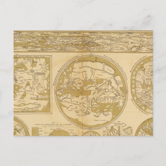 Ten Coloured Maps Postcard (Front)