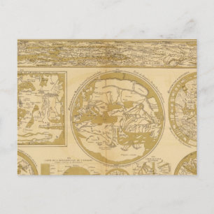 Ten Coloured Maps Postcard