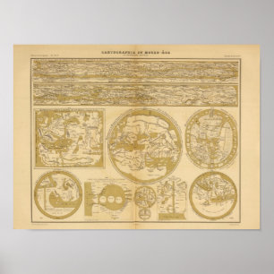 Ten Coloured Maps Poster