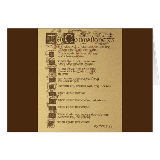 ten commandments (Front Horizontal)