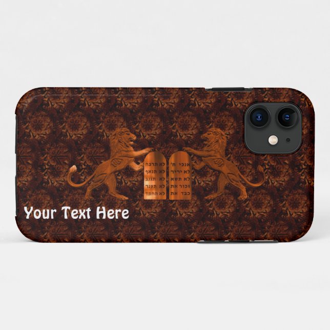 Ten Commandments and Lions Case-Mate iPhone Case (Back (Horizontal))