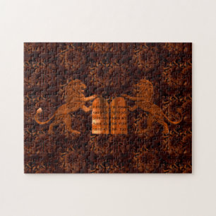 Ten Commandments and Lions Jigsaw Puzzle