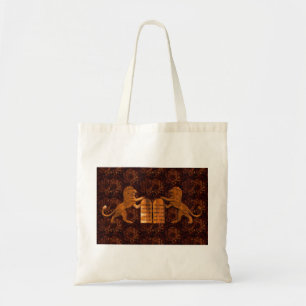 Ten Commandments and Lions Tote Bag