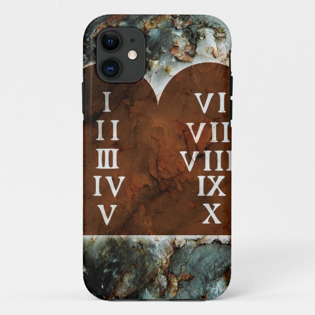 Ten Commandments Case-Mate iPhone Case (Back)