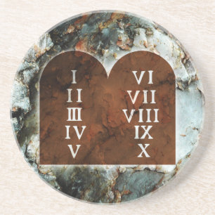 Ten Commandments Coaster