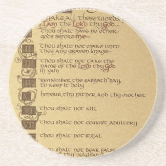 ten commandments coaster