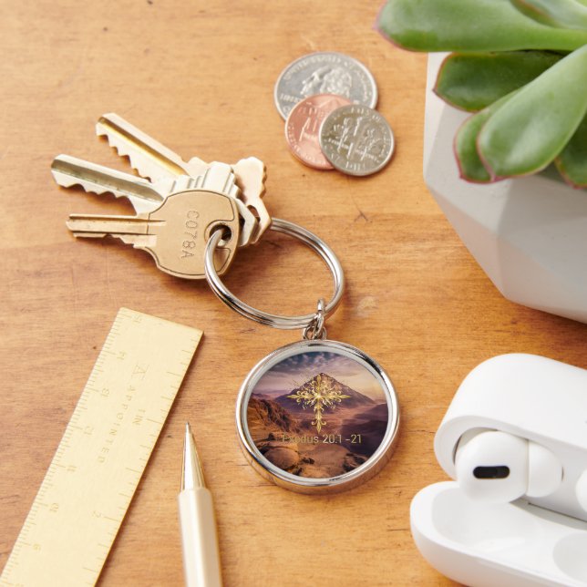 Ten Commandments Key Ring (Desk)
