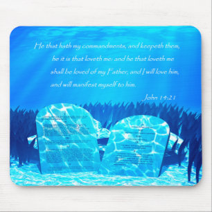 Ten Commandments Mouse Pad