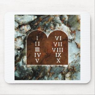 Ten Commandments Mouse Pad