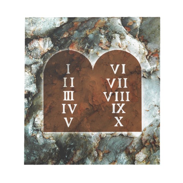 Ten Commandments Notepad (Front)