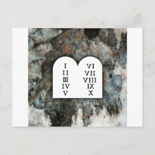 Ten Commandments Postcard