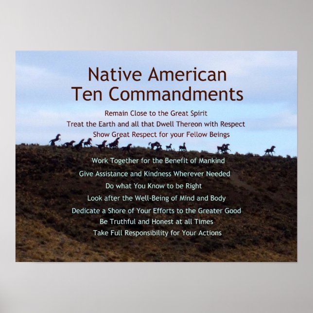 Ten Commandments Poster (Front)