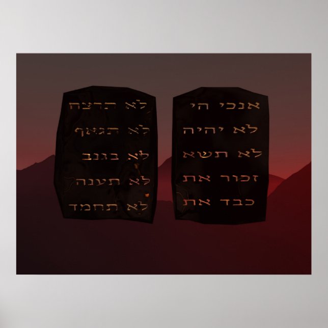 Ten Commandments Poster (Front)
