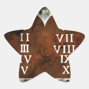Ten Commandments Star Sticker