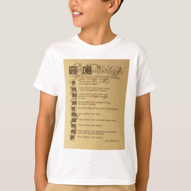 ten commandments T-Shirt (Front)