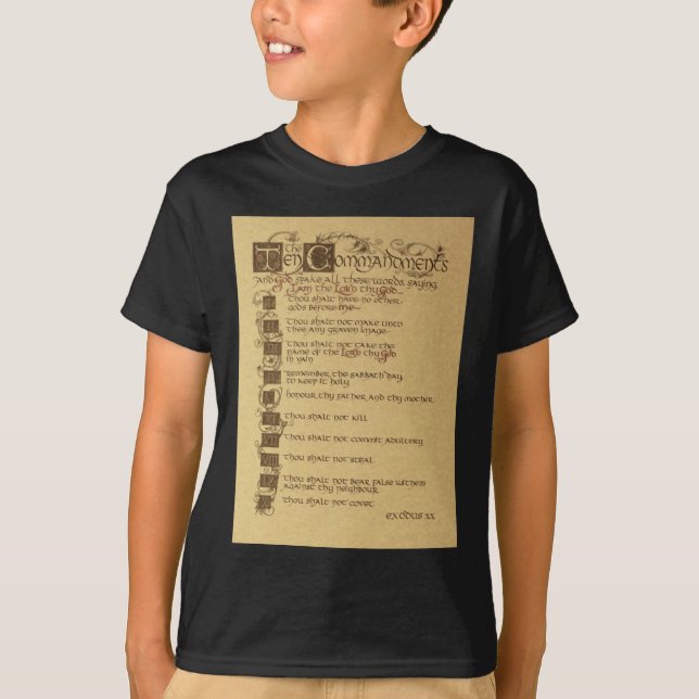 ten commandments T-Shirt (Front)