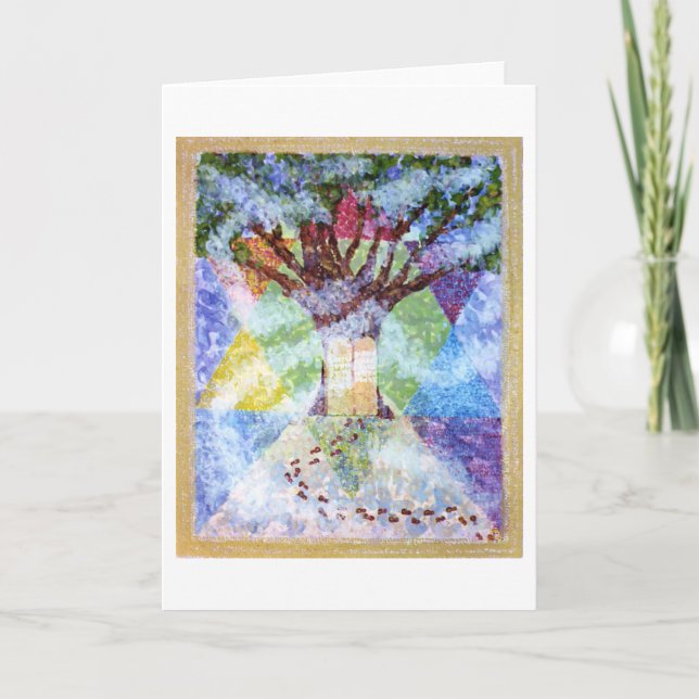 Ten Commandments Tree of Life Card (Front)