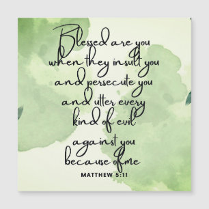 Ten Day Beatitudes Scripture Verse 5:11 Magnet