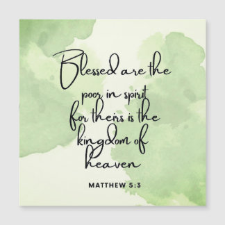 Ten Day Beatitudes Scripture Verse 5:3 Magnet