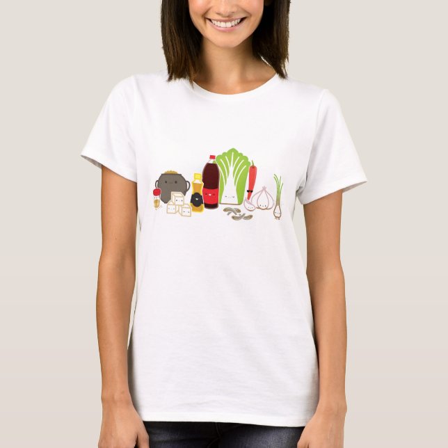 Ten Essential Ingredients in Korean Food (Women's) T-Shirt (Front)