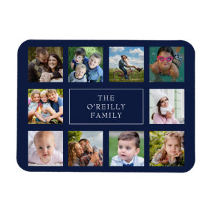 Ten Family Photo Collage Custom Magnet