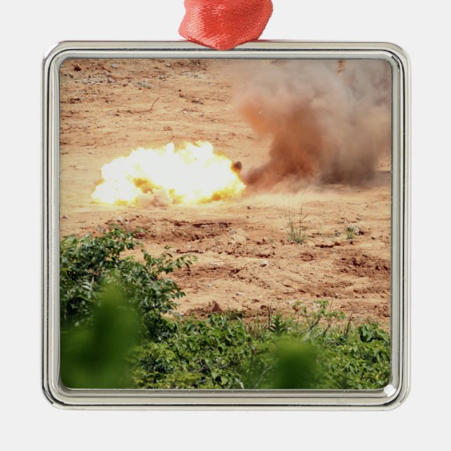 Ten half-pound blocks of TNT Metal Ornament (Front)