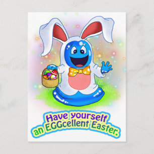 Ten Little Monsters:Boris the Blob Bunny Postcard