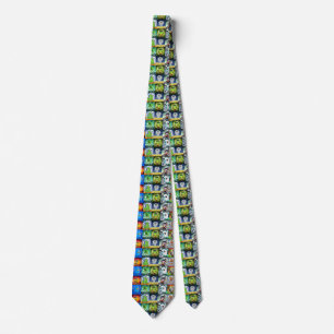 Ten Little Monsters Tie