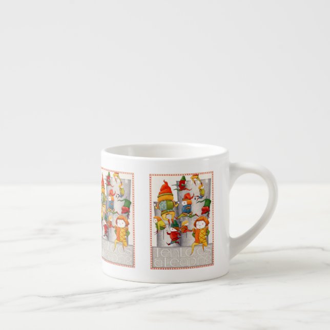 TEN LORDS A LEAPING Espresso Cup  (Right)