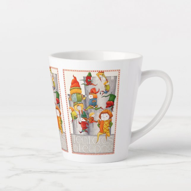 TEN LORDS A LEAPING Latte Mug  (Right)