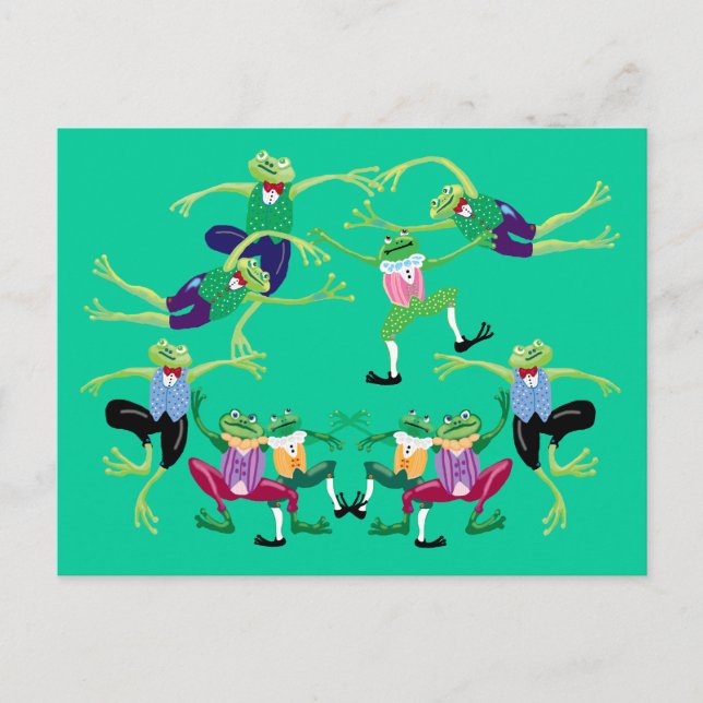 Ten lords a leaping postcard (Front)